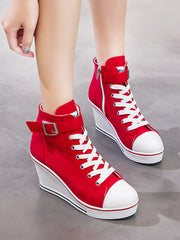 Load image into Gallery viewer, High-top Women Canvas Style Shoes
