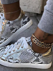 Load image into Gallery viewer, Snakeskin Pattern Sneakers
