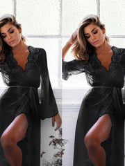 Load image into Gallery viewer, Long Lace Robe
