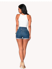 Load image into Gallery viewer,  Solid Color Denim Jeans Shorts
