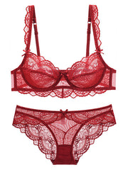 Load image into Gallery viewer,  Lace Bra &amp; Panties Lingerie Set
