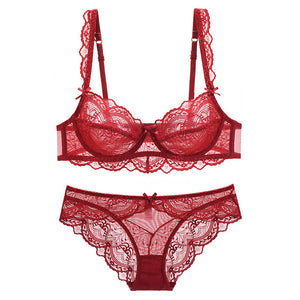  Lace Bra & Panties Lingerie Set