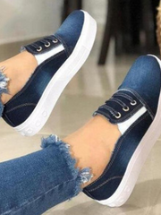 Load image into Gallery viewer,  Women Denim Canvas Shoes

