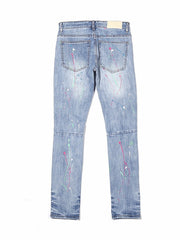 Load image into Gallery viewer, Paint Splash &amp; Ripped Jeans 
