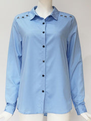 Load image into Gallery viewer, Elegant Long Sleeve Blouse Shirt - vendach
