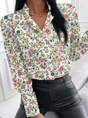 Load image into Gallery viewer, Floral Long Sleeve Blouse
