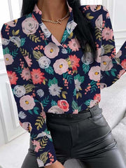 Load image into Gallery viewer, Floral Long Sleeve Blouse
