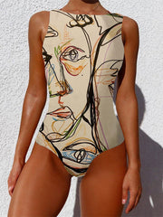 Load image into Gallery viewer, Graffiti Abstract Bodysuit

