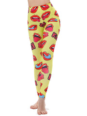 Load image into Gallery viewer, Lips Print Leggings
