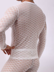 Load image into Gallery viewer, Men&#39;s Long Sleeve Mesh Shirt
