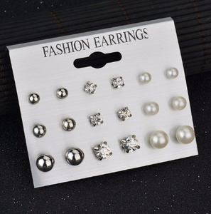 Earrings Set 12 Pairs