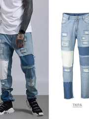 Load image into Gallery viewer, Old School Style Patches jeans
