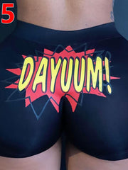 Load image into Gallery viewer, Stretchy Booty Shorts Print
