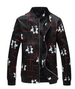 Floral Printed Men's Jacket