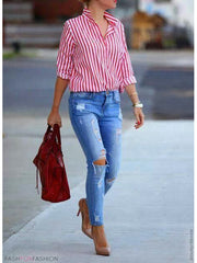 Load image into Gallery viewer, Collar Long Sleeve Shirts
