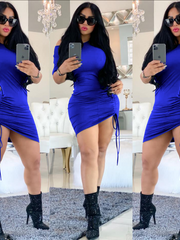 Load image into Gallery viewer, Side Drawstring Dresses
