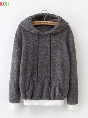 Load image into Gallery viewer, Comfy Long Sleeve Hoodie Sweater
