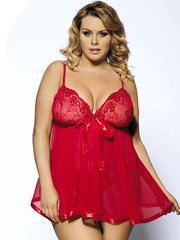Load image into Gallery viewer, Women Sexy Lingerie Big Code 6XL  Sleepwear Sleepdress - vendach
