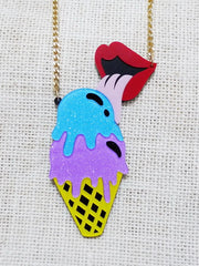 Load image into Gallery viewer, Ice Cream Large Pendant Necklace
