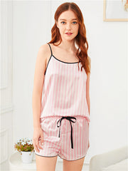 Load image into Gallery viewer, Pink Striped Pajama Set
