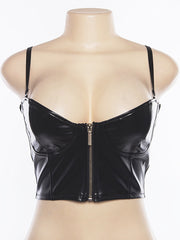 Load image into Gallery viewer, Slim short PU vest
