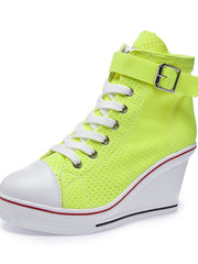Load image into Gallery viewer, High-top Women Canvas Style Shoes
