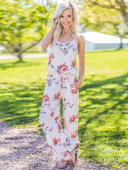 Load image into Gallery viewer, Comfy Floral Jumpsuit
