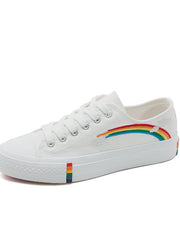 Load image into Gallery viewer, Rainbow Canvas Shoes
