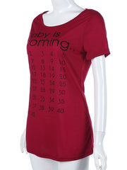 Load image into Gallery viewer, Baby Is Coming Pregnancy T-shirt
