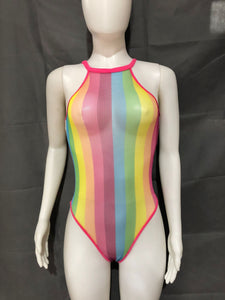 Multicolor Striped Bodysuit