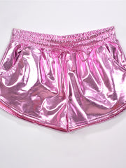Load image into Gallery viewer, Shiny Metallic PU Booty Shorts
