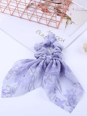 Load image into Gallery viewer, Satin Silky bow hair scrunchie 
