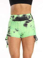 Load image into Gallery viewer, Tie-Dye Shorts Side Tie 
