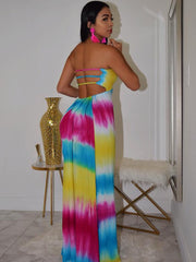 Load image into Gallery viewer, Strapless Tie Dye Maxi Dress
