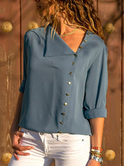 Load image into Gallery viewer, Chiffon Long Sleeve Blouse
