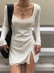 Load image into Gallery viewer, Lace-trimmed Dress
