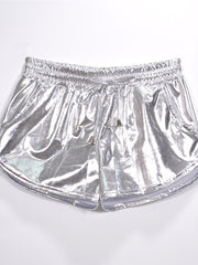 Load image into Gallery viewer, Shiny Metallic PU Booty Shorts

