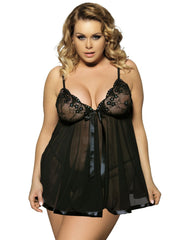 Load image into Gallery viewer, Women Sexy Lingerie Big Code 6XL  Sleepwear Sleepdress - vendach
