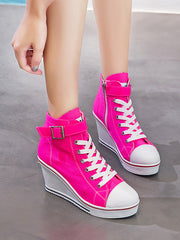 Load image into Gallery viewer, High-top Women Canvas Style Shoes
