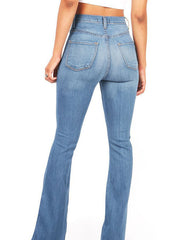 Load image into Gallery viewer, High Waisted Jeans w/ Wide Bottoms
