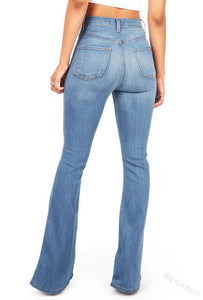 High Waisted Jeans w/ Wide Bottoms