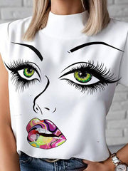 Load image into Gallery viewer, Women Elegant Lips Print Shirts - vendach
