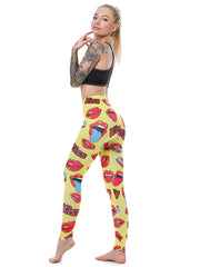 Load image into Gallery viewer, Lips Print Leggings

