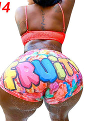 Load image into Gallery viewer, Stretchy Booty Shorts Print
