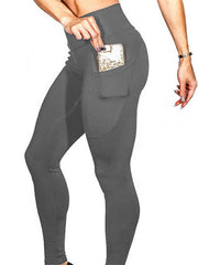 Load image into Gallery viewer, High Waist Fitness Leggings with Pockets
