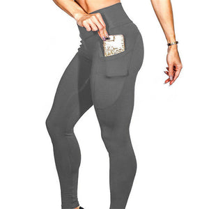 High Waist Fitness Leggings with Pockets