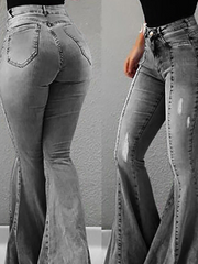 Load image into Gallery viewer, High Waist Flared Jeans
