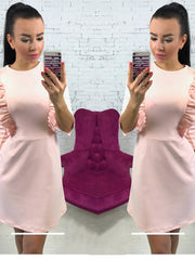 Load image into Gallery viewer, Ruffled Long Sleeve Dress
