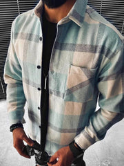 Load image into Gallery viewer, Long Sleeve Plaid Shirt w/ Pockets
