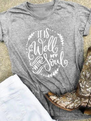 Load image into Gallery viewer, It Is Well With My Soul Short Sleeve T-Shirt
